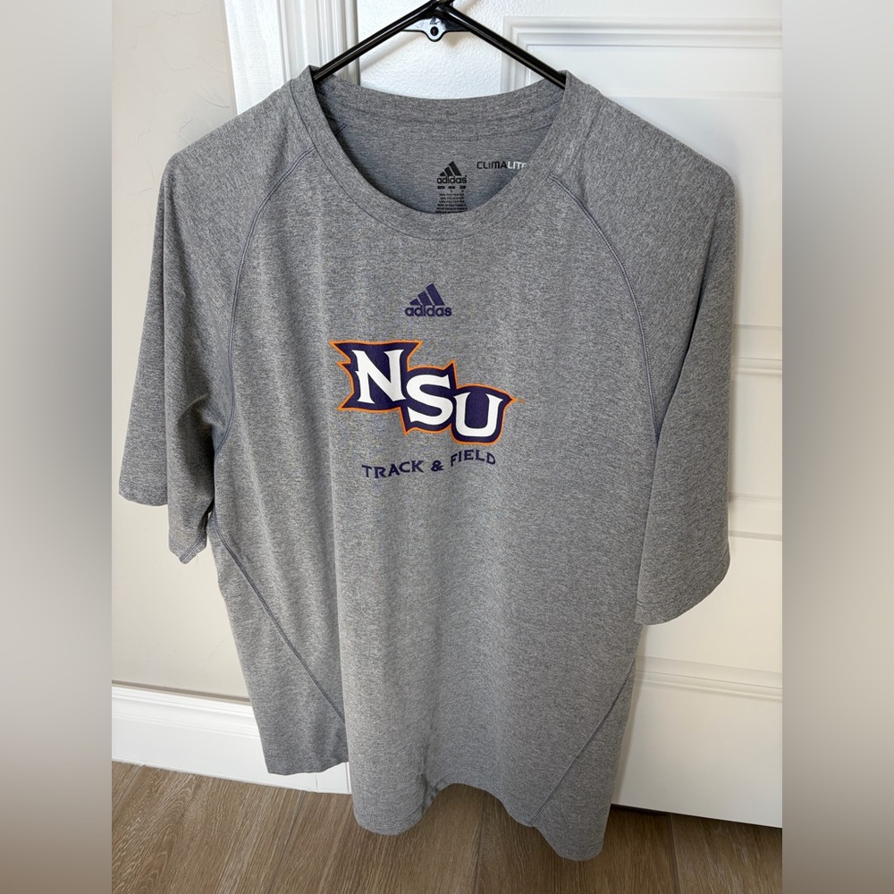 Adidas Climalite Northwestern State Track And Field Training Shirt Size L
